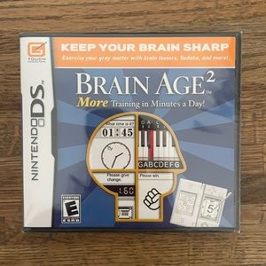 NEW nintendo DS game brain age
